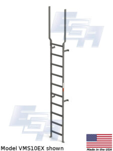 Steel Vertical Wall Mount Ladder Mvms Ex Ega Products Inc