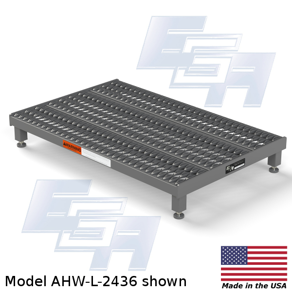 One Step Adjustable Height Platforms | AHW-L-2436 | EGA Products