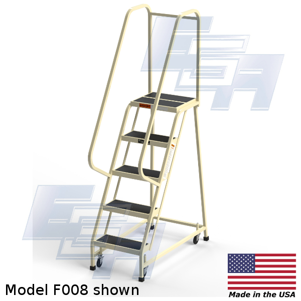 f008 rolling office ladder