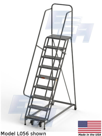 Rolling Ladders Square Tube L074 Ega Products Inc 8261