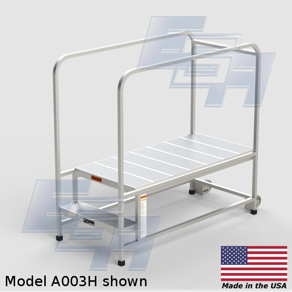 aluminum portable work platform ladder A003H