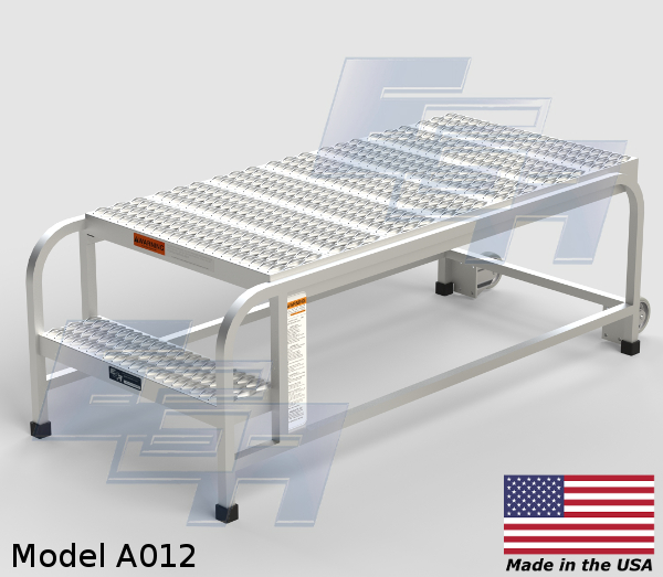 aluminum portable work platform ladder