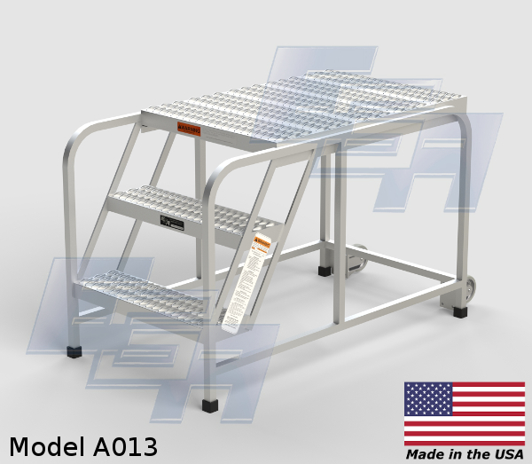 aluminum portable work platform ladder